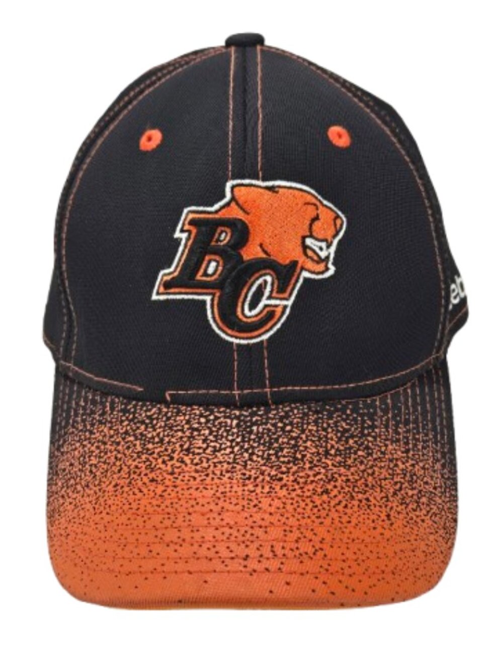 CFL BC Lions Reebok Trucker Hat Classic Cap Black Orange Embroidered Football